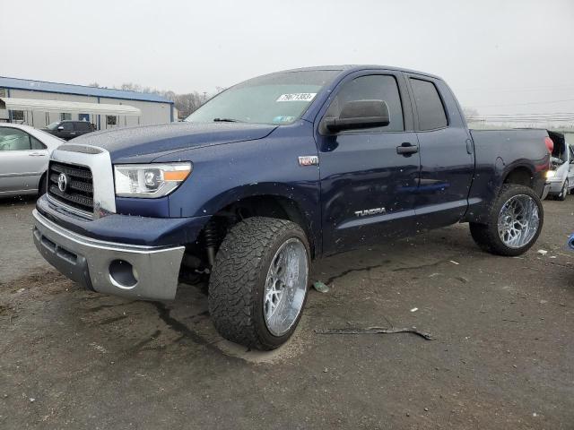 5TBBV54198S511153 - 2008 TOYOTA TUNDRA DOUBLE CAB BLUE photo 1