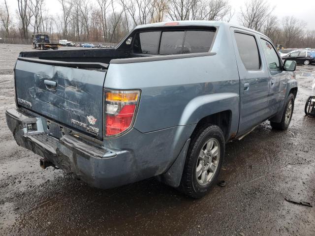 2HJYK16357H507126 - 2007 HONDA RIDGELINE RTX BLUE photo 3