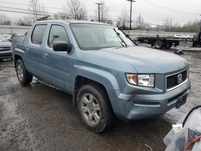 2HJYK16357H507126 - 2007 HONDA RIDGELINE RTX BLUE photo 4