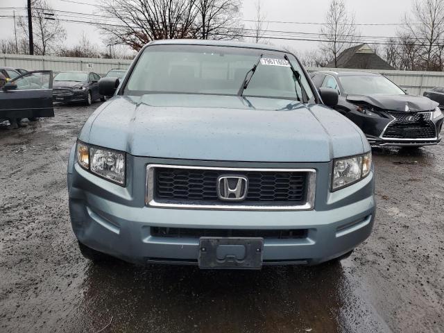 2HJYK16357H507126 - 2007 HONDA RIDGELINE RTX BLUE photo 5