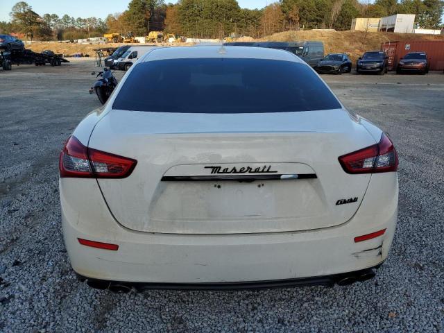 ZAM57XSA0E1083927 - 2014 MASERATI GHIBLI WHITE photo 6