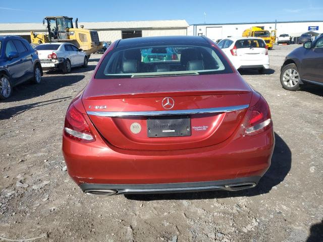 55SWF4JB4GU151255 - 2016 MERCEDES-BENZ C 300 MAROON photo 6