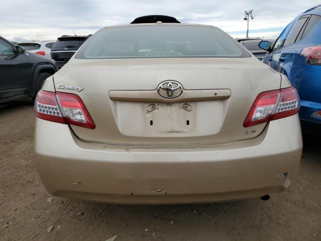 4T4BF3EK1AR065065 - 2010 TOYOTA CAMRY BASE GOLD photo 6