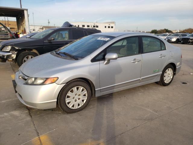 1HGFA46577L000623 - 2007 HONDA CIVIC GX SILVER photo 1