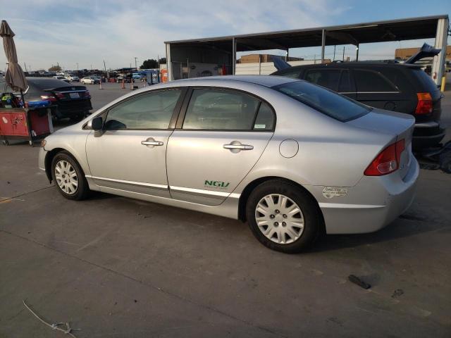 1HGFA46577L000623 - 2007 HONDA CIVIC GX SILVER photo 2