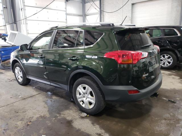 JTMBFREV3D5006979 - 2013 TOYOTA RAV4 LE GREEN photo 2