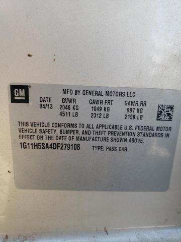 1G11H5SA4DF279108 - 2013 CHEVROLET MALIBU LTZ ბეჟი ფოტო 12