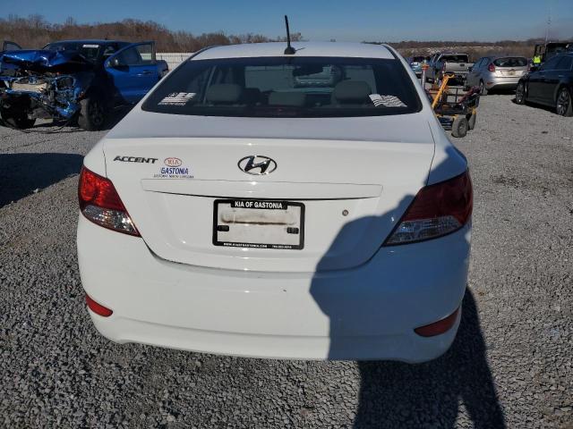 KMHCT4AE1EU663448 - 2014 HYUNDAI ACCENT GLS WHITE photo 6