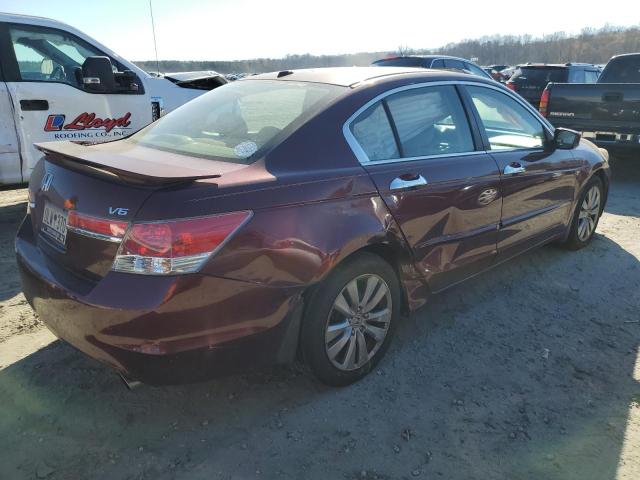 1HGCP3F83CA034540 - 2012 HONDA ACCORD EXL BURGUNDY photo 3