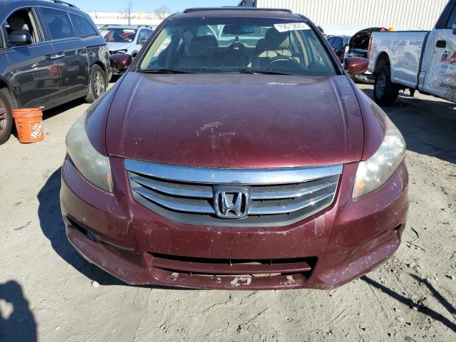 1HGCP3F83CA034540 - 2012 HONDA ACCORD EXL BURGUNDY photo 5