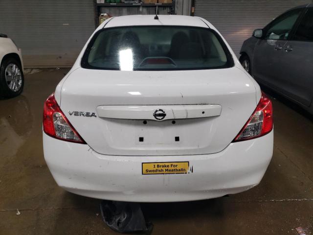 3N1CN7AP1DL832185 - 2013 NISSAN VERSA S WHITE photo 6