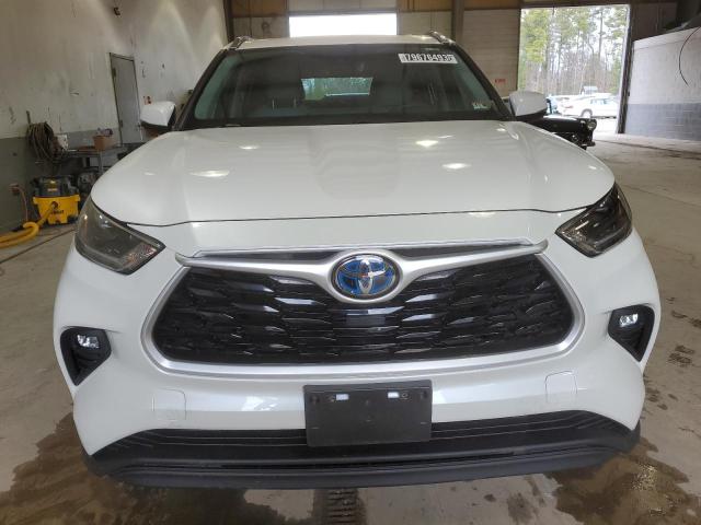 5TDGBRCH6MS033540 - 2021 TOYOTA HIGHLANDER HYBRID XLE WHITE photo 5