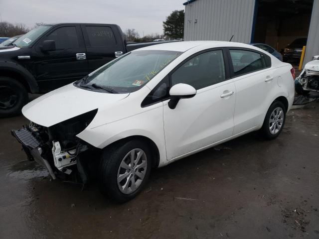 KNADM4A33F6443588 - 2015 KIA RIO LX WHITE photo 1