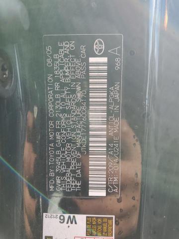 JTKDE177760084170 - 2006 TOYOTA SCION TC შავი ფოტო 12