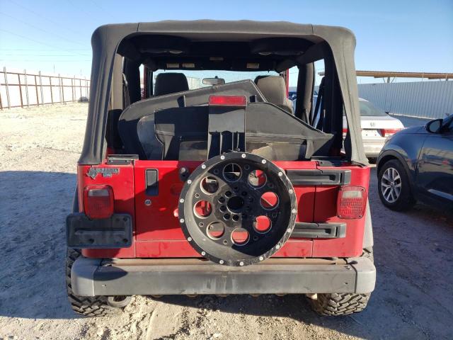 1J4FA69S95P386019 - 2005 JEEP WRANGLER / RUBICON RED photo 6