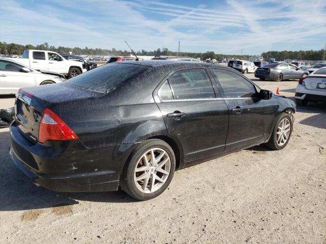 3FAHP0JG7CR345014 - 2012 FORD FUSION SEL BLACK photo 3