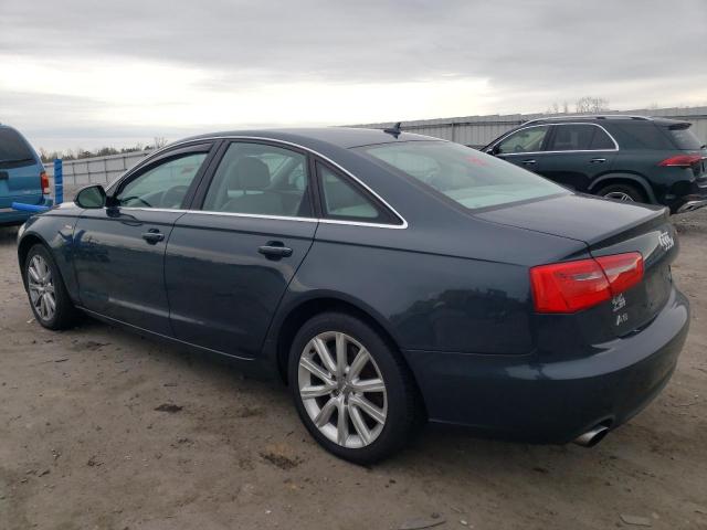 WAUGGAFC1DN039302 - 2013 AUDI A6 PREMIUM PLUS BLUE photo 2