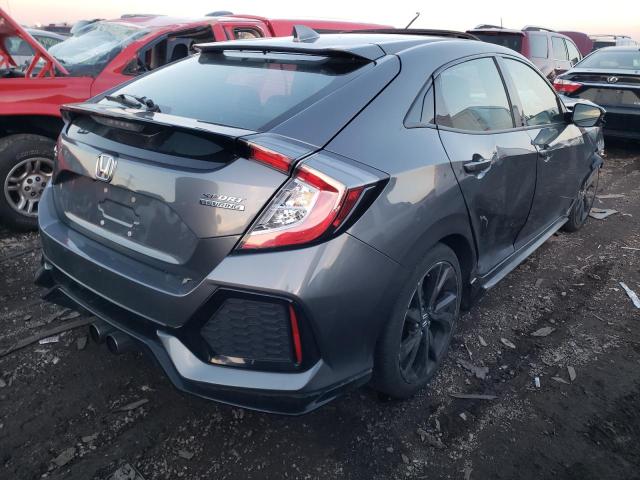 SHHFK7H90JU223981 - 2018 HONDA CIVIC SPORT TOURING GRAY photo 3