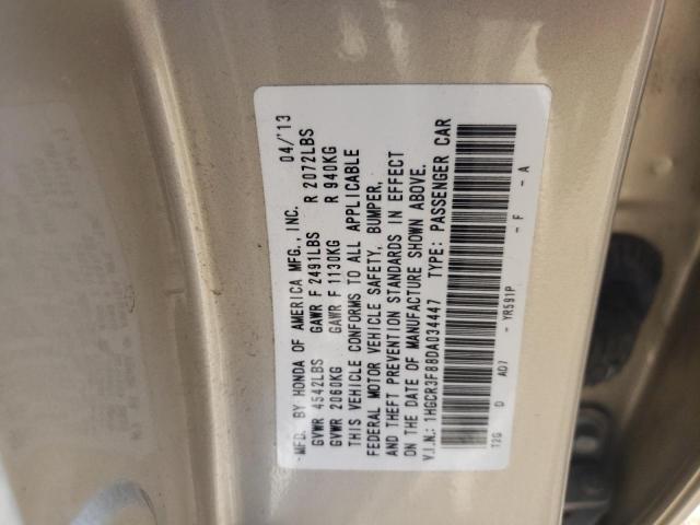 1HGCR3F88DA034447 - 2013 HONDA ACCORD EXL BEIGE photo 12