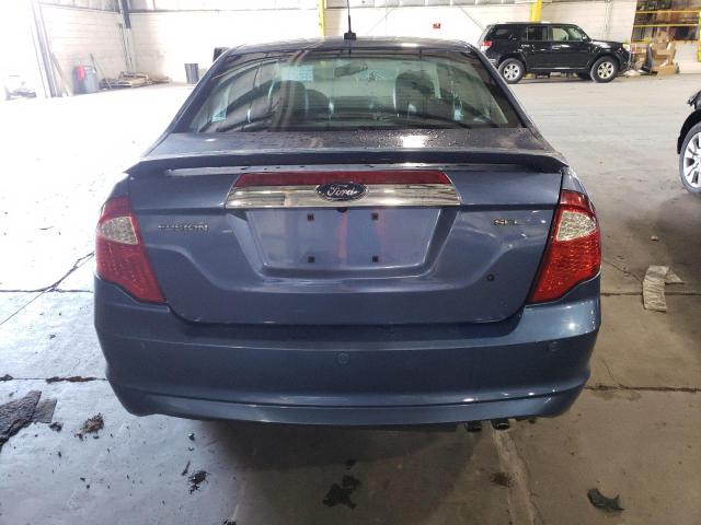 3FAHP0JA6AR165452 - 2010 FORD FUSION SEL BLUE photo 6