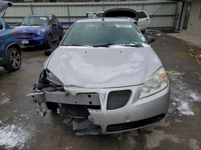 1G2ZG57B284137070 - 2008 PONTIAC G6 BASE SILVER photo 5