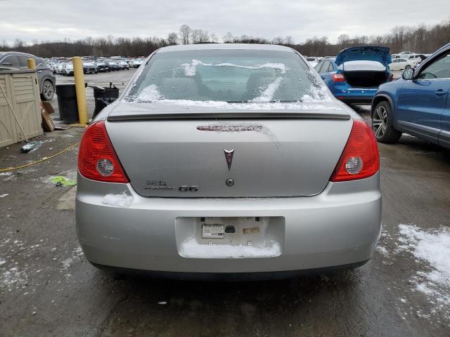 1G2ZG57B284137070 - 2008 PONTIAC G6 BASE SILVER photo 6