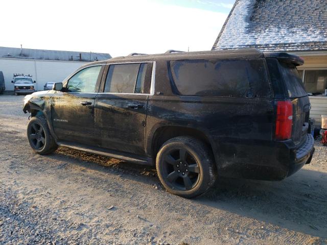 1GNSKHKC9HR315841 - 2017 CHEVROLET SUBURBAN K1500 LT BLACK photo 2