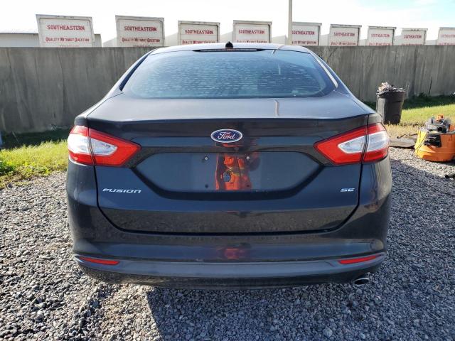 3FA6P0H71ER350290 - 2014 FORD FUSION SE BLACK photo 6