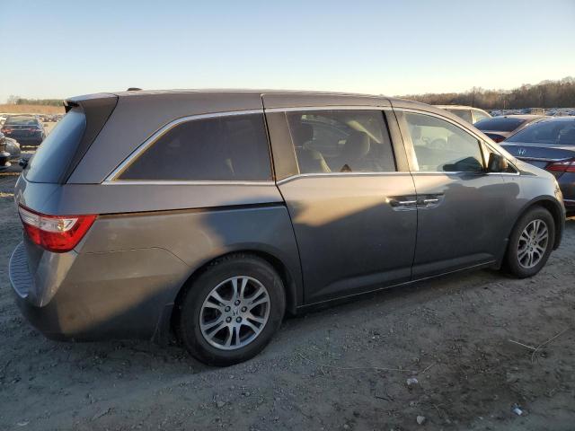 5FNRL5H62CB018736 - 2012 HONDA ODYSSEY EXL GRAY photo 3