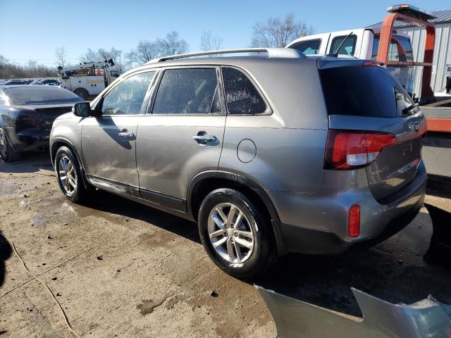 5XYKT4A63FG592880 - 2015 KIA SORENTO LX GRAY photo 2