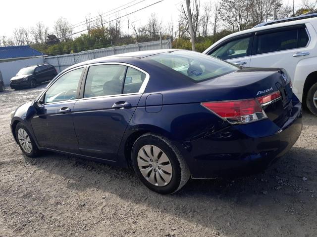 1HGCP2F32CA012415 - 2012 HONDA ACCORD LX BLUE photo 2