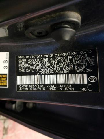 JTDZN3EU4D3266454 - 2013 TOYOTA PRIUS V BLUE photo 12