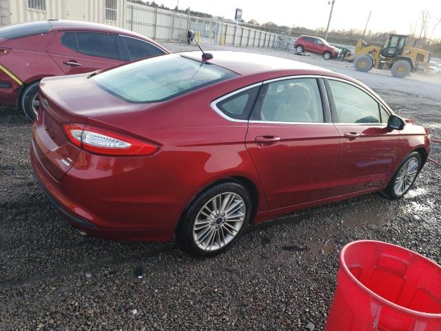 3FA6P0HD2ER312296 - 2014 FORD FUSION SE RED photo 3