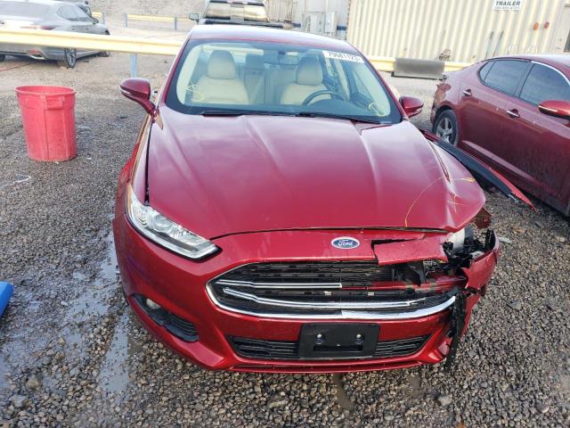 3FA6P0HD2ER312296 - 2014 FORD FUSION SE RED photo 5