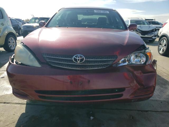 4T1BE32K34U368063 - 2004 TOYOTA CAMRY LE BURGUNDY photo 5