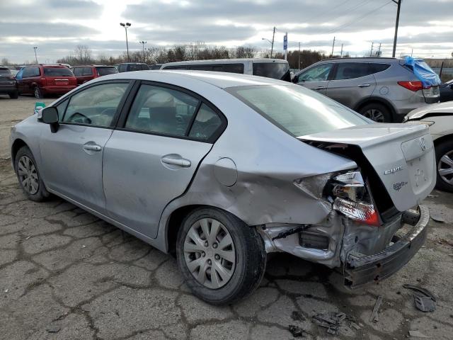 19XFB2F53CE087410 - 2012 HONDA CIVIC LX SILVER photo 2