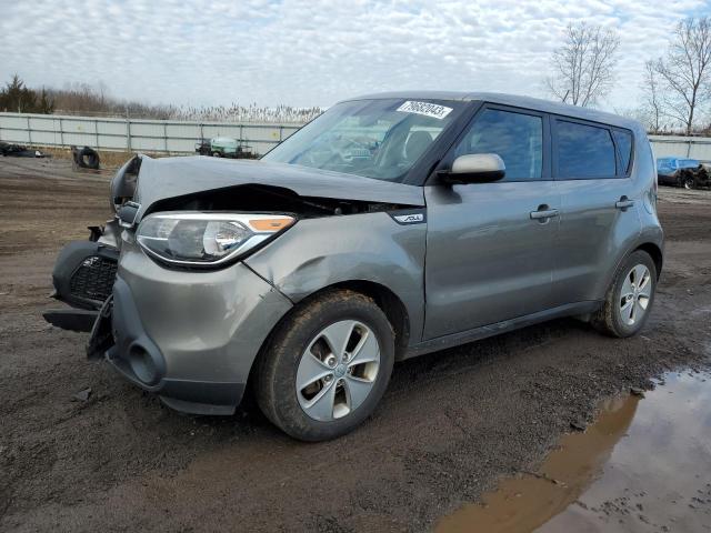 KNDJN2A29F7190396 - 2015 KIA SOUL GRAY photo 1