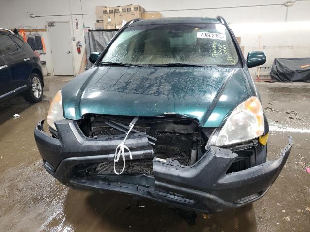 JHLRD78894C026571 - 2004 HONDA CR-V EX GREEN photo 5