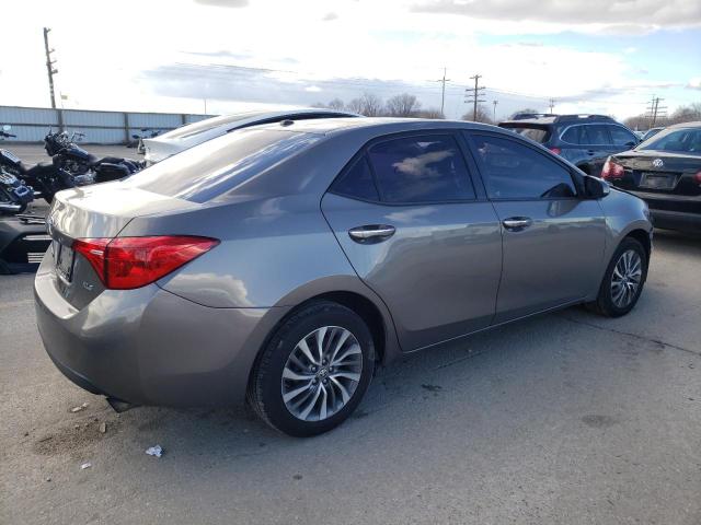 2T1BURHE0HC934615 - 2017 TOYOTA COROLLA L GRAY photo 3