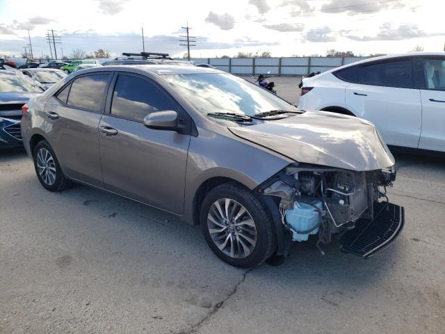 2T1BURHE0HC934615 - 2017 TOYOTA COROLLA L GRAY photo 4