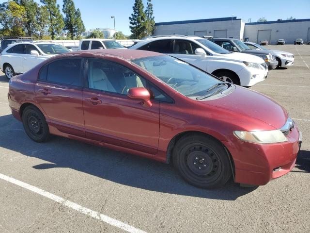 2HGFA1F55AH516420 - 2010 HONDA CIVIC LX BURGUNDY photo 4