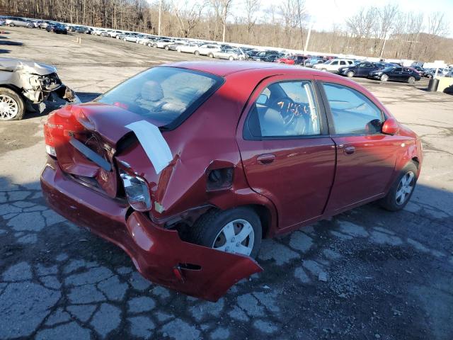 KL1TD56636B562909 - 2006 CHEVROLET AVEO BASE RED photo 3