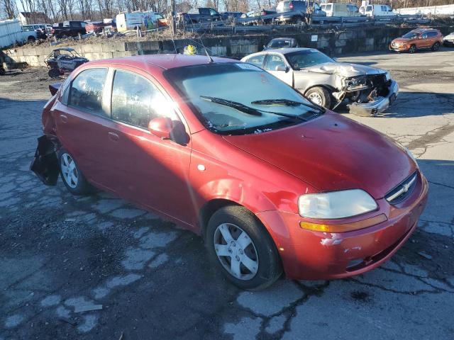 KL1TD56636B562909 - 2006 CHEVROLET AVEO BASE RED photo 4