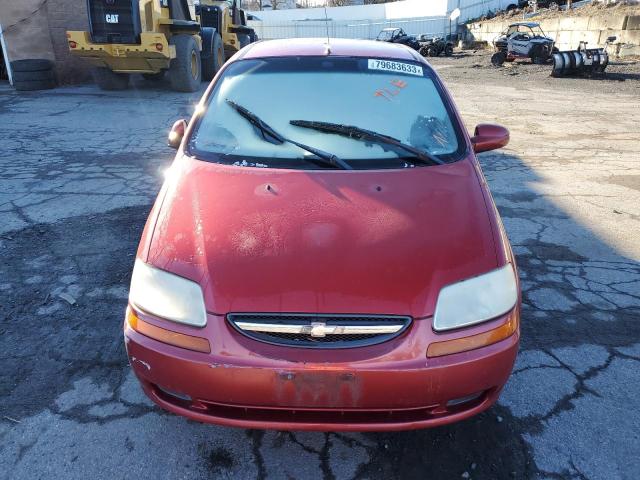 KL1TD56636B562909 - 2006 CHEVROLET AVEO BASE RED photo 5