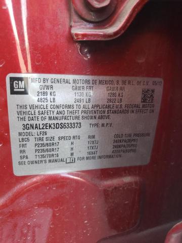 3GNAL2EK3DS633373 - 2013 CHEVROLET CAPTIVA LS 红色 照片 13