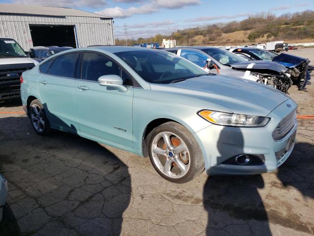 3FA6P0LU6ER313779 - 2014 FORD FUSION SE HYBRID TURQUOISE photo 4