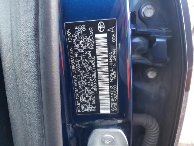 JTKKT624860148305 - 2006 TOYOTA SCION XA BLUE photo 12