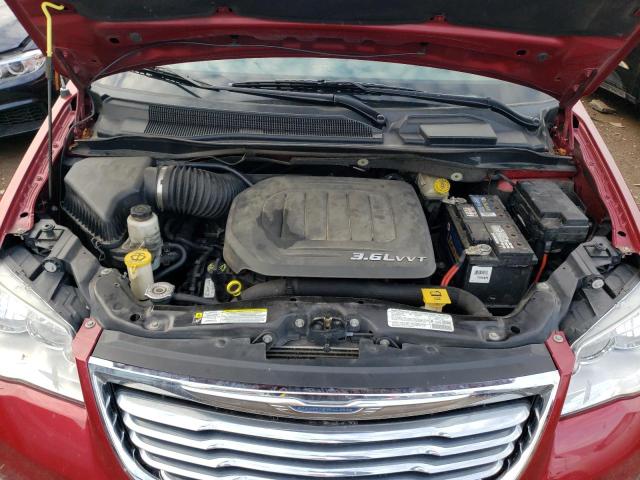 2C4RC1BG4DR525864 - 2013 CHRYSLER TOWN & COU TOURING ბურგუნდია ფოტო 12
