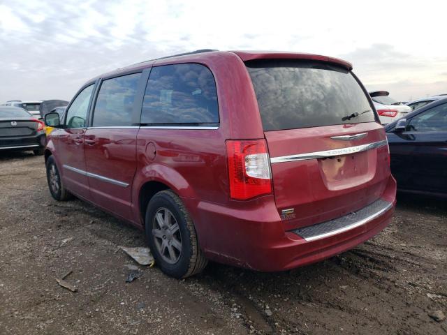 2C4RC1BG4DR525864 - 2013 CHRYSLER TOWN & COU TOURING ბურგუნდია ფოტო 2