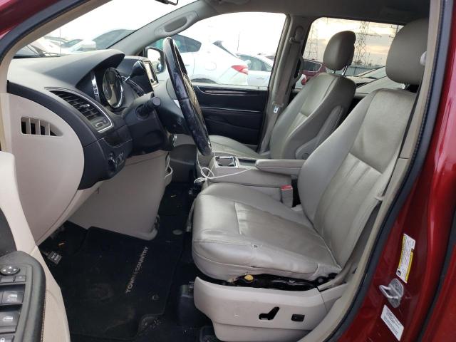 2C4RC1BG4DR525864 - 2013 CHRYSLER TOWN & COU TOURING ბურგუნდია ფოტო 7